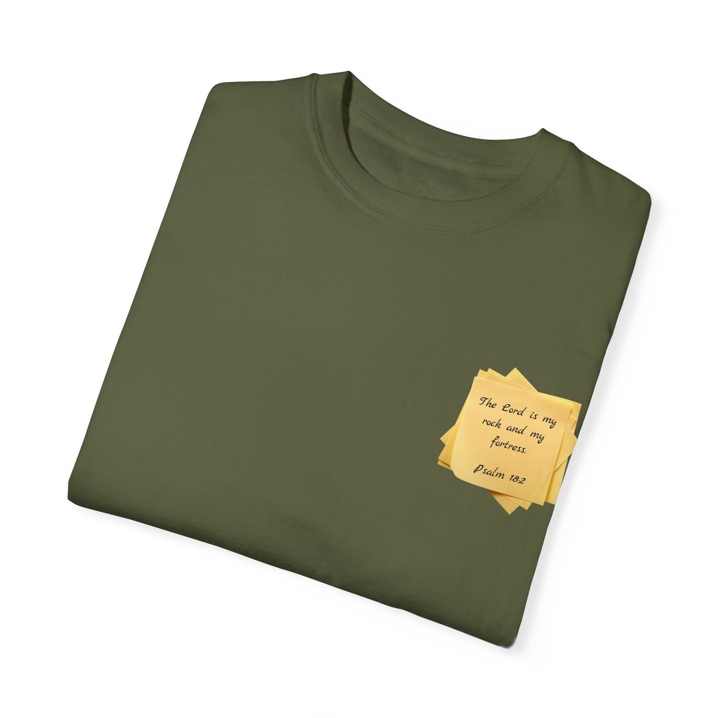 Sticky Note Inspired T-Shirt Psalm 18:2 Unisex Tee