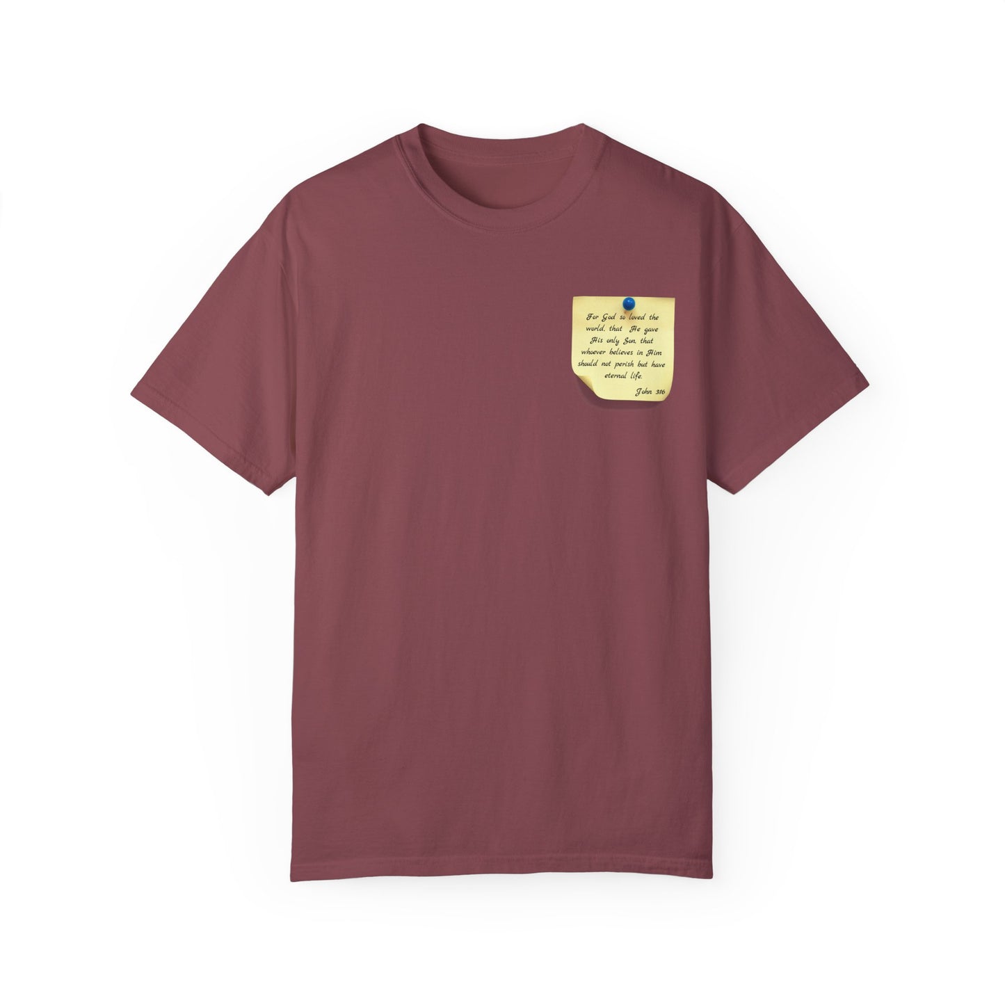 Sticky Note Inspired T-Shirt John 3:16 Unisex Tee