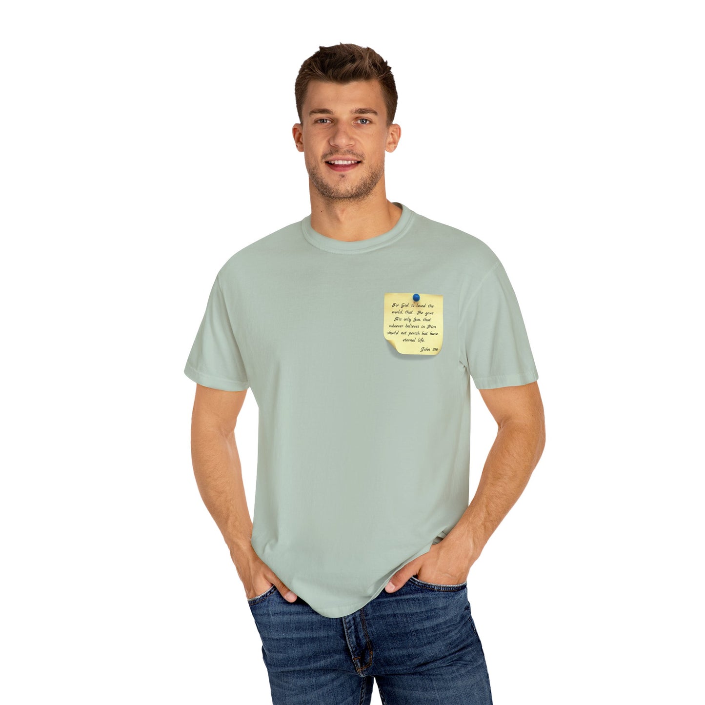 Sticky Note Inspired T-Shirt John 3:16 Unisex Tee