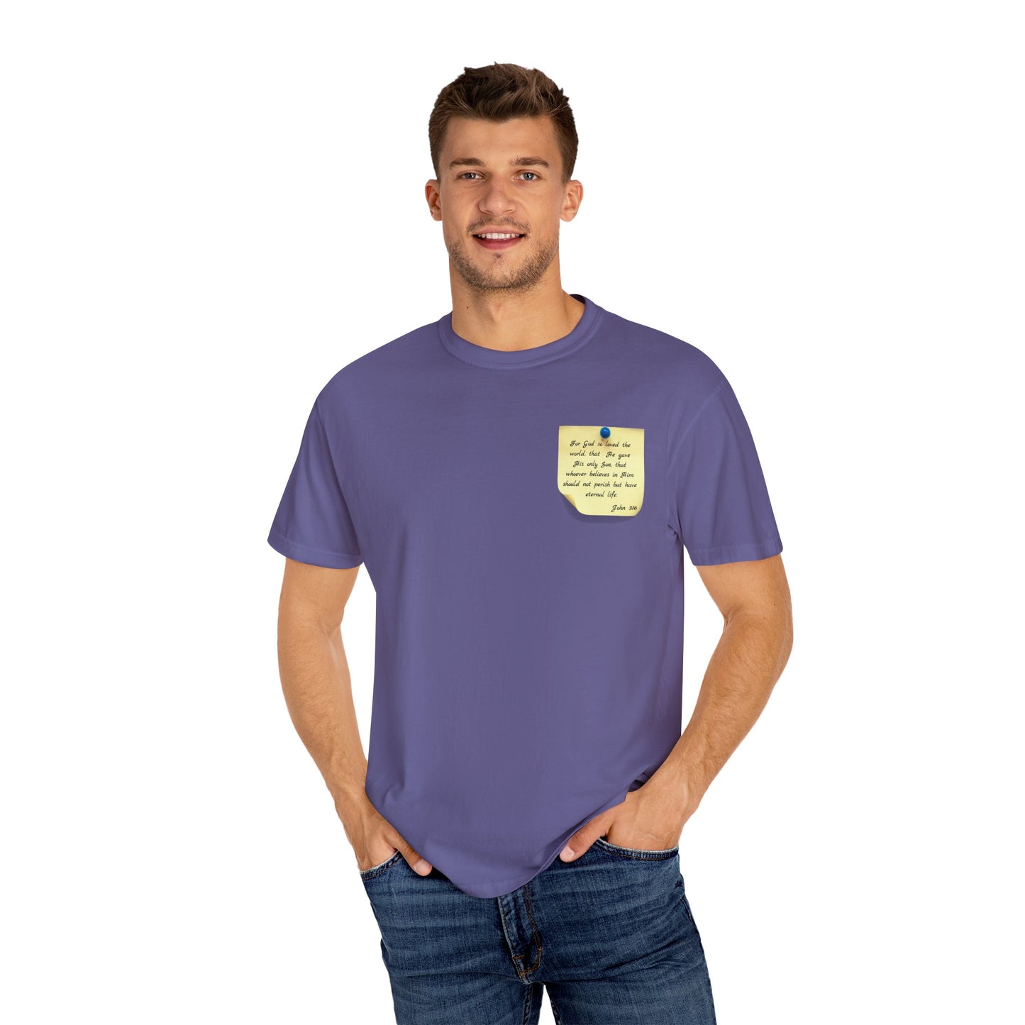 Sticky Note Inspired T-Shirt John 3:16 Unisex Tee