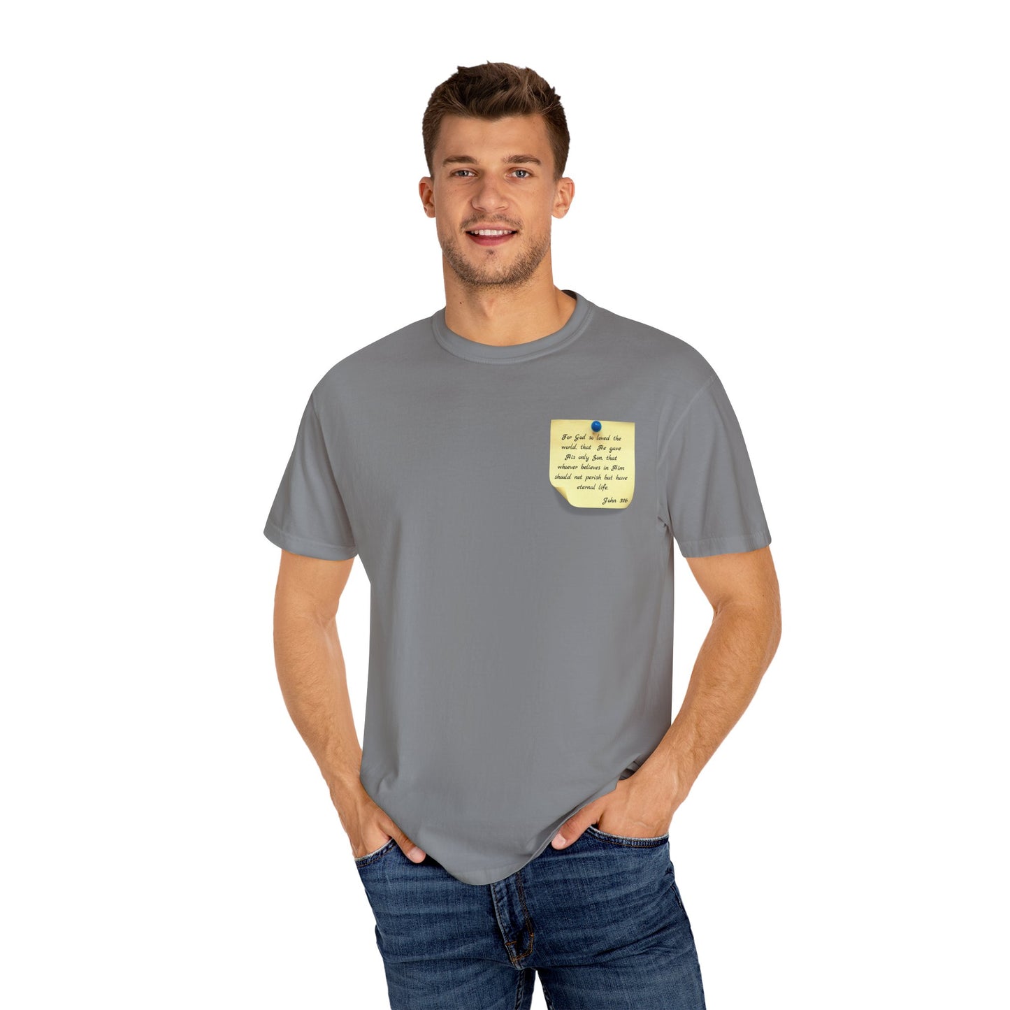 Sticky Note Inspired T-Shirt John 3:16 Unisex Tee