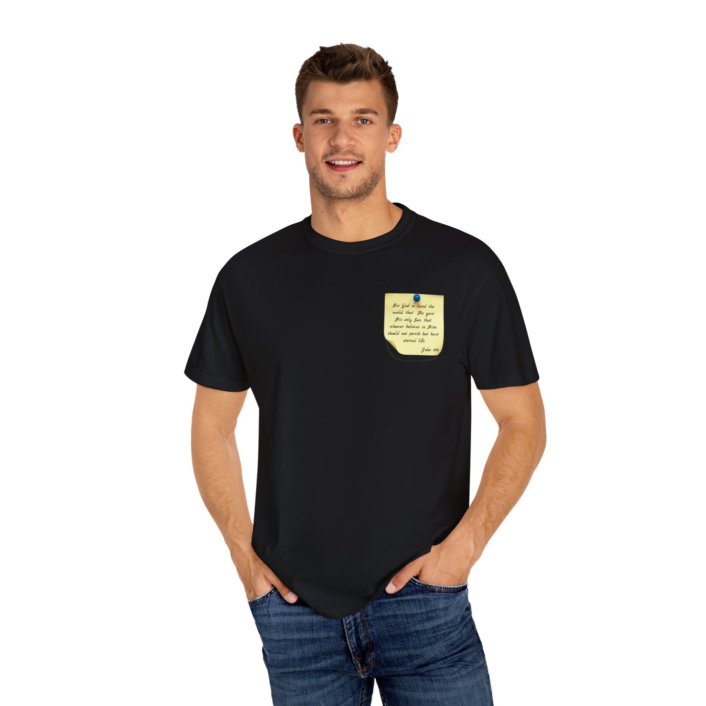 Sticky Note Inspired T-Shirt John 3:16 Unisex Tee