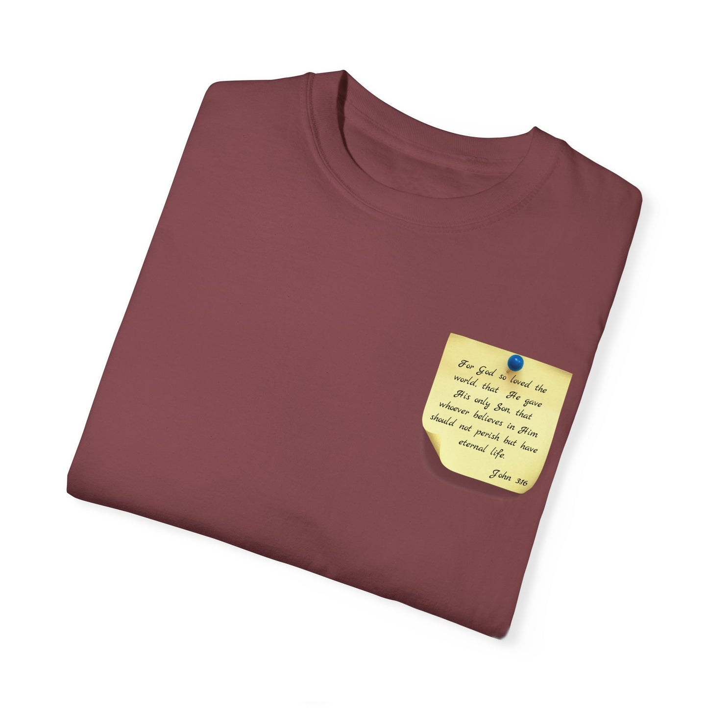 Sticky Note Inspired T-Shirt John 3:16 Unisex Tee