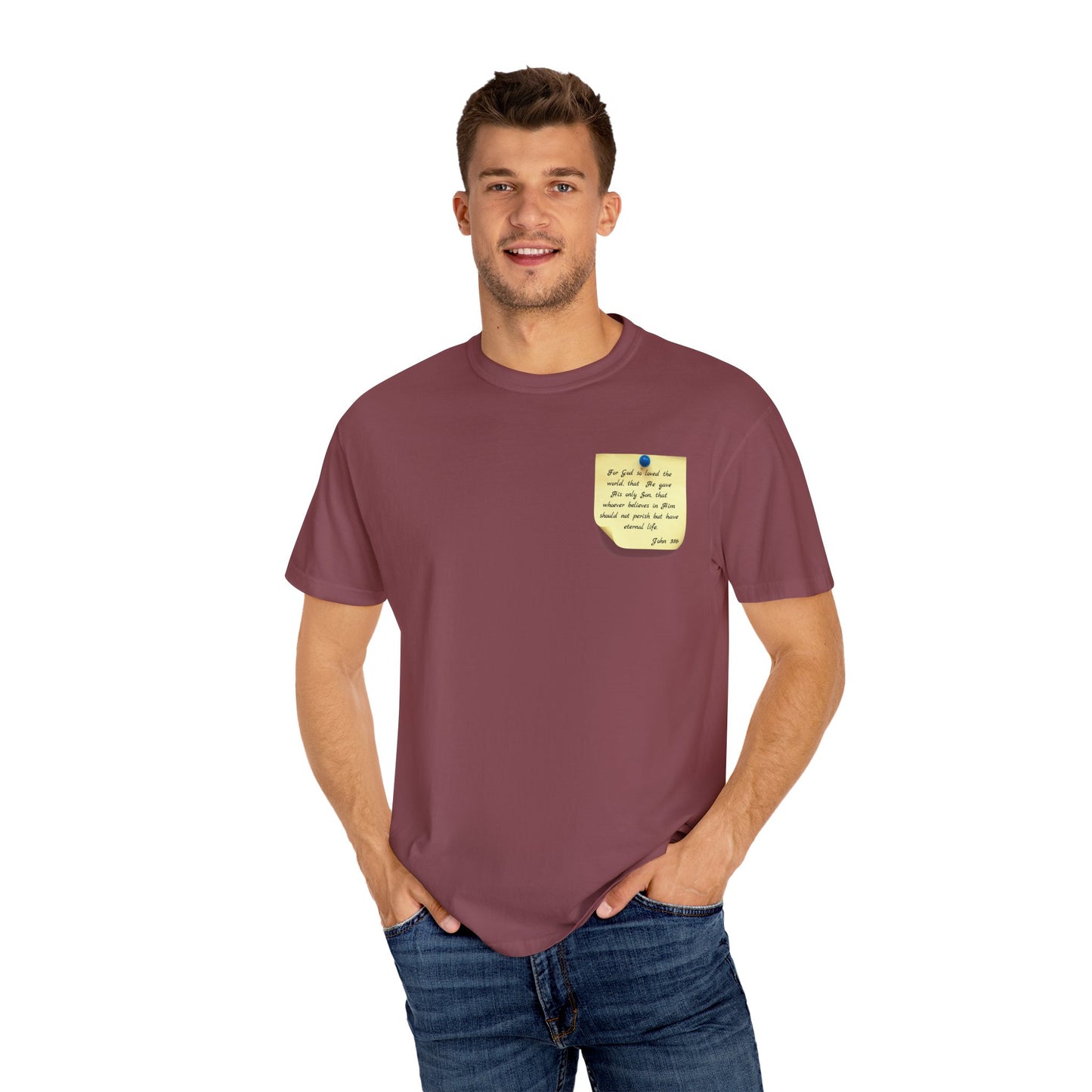 Sticky Note Inspired T-Shirt John 3:16 Unisex Tee