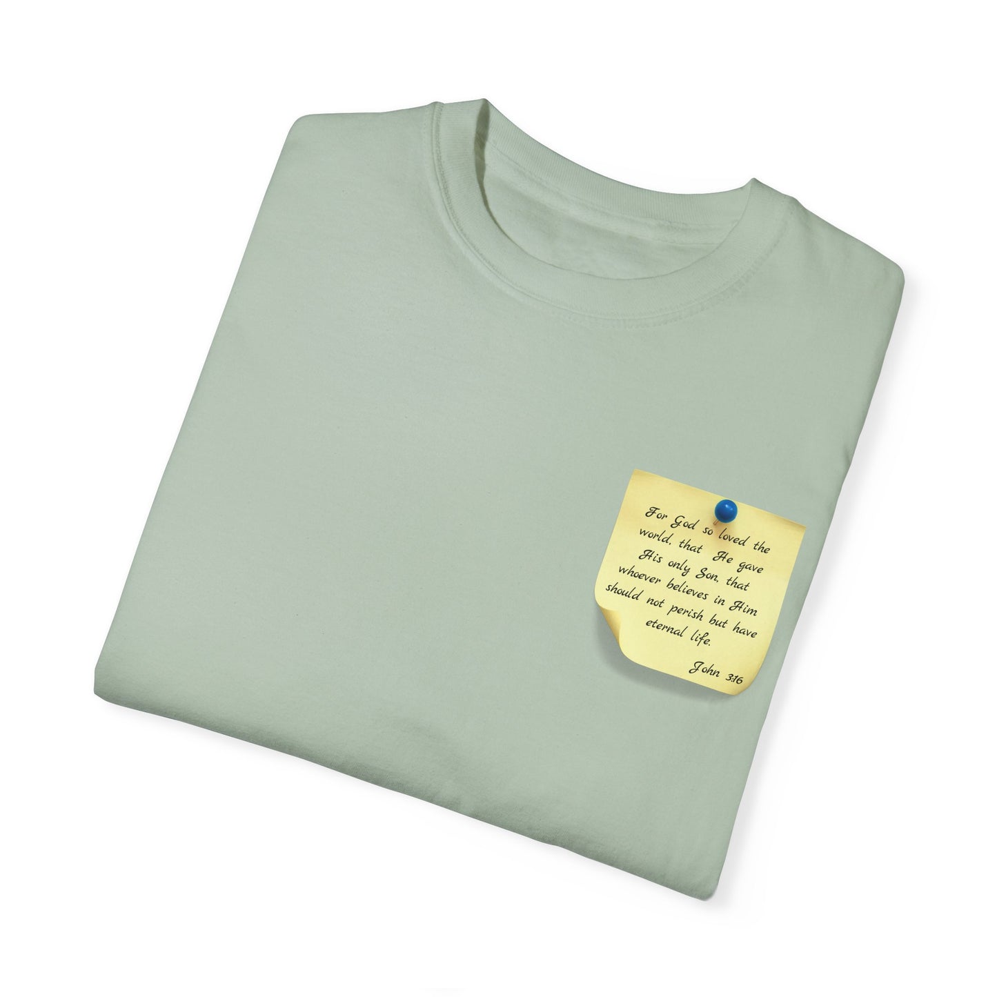 Sticky Note Inspired T-Shirt John 3:16 Unisex Tee