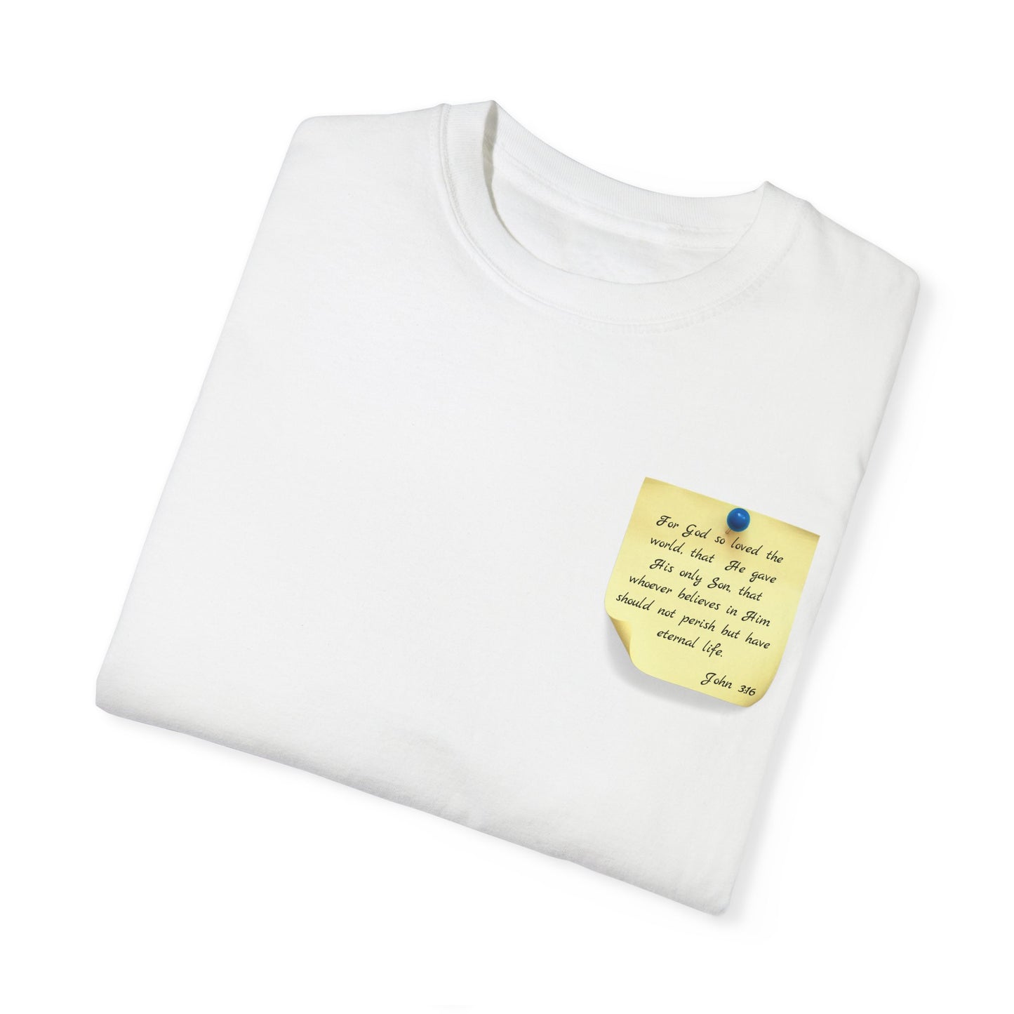 Sticky Note Inspired T-Shirt John 3:16 Unisex Tee