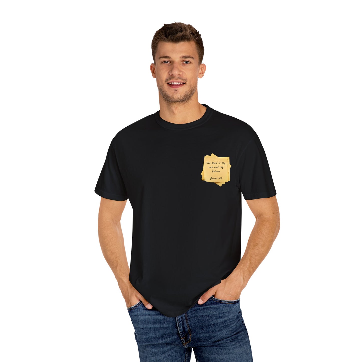Sticky Note Inspired T-Shirt Psalm 18:2 Unisex Tee