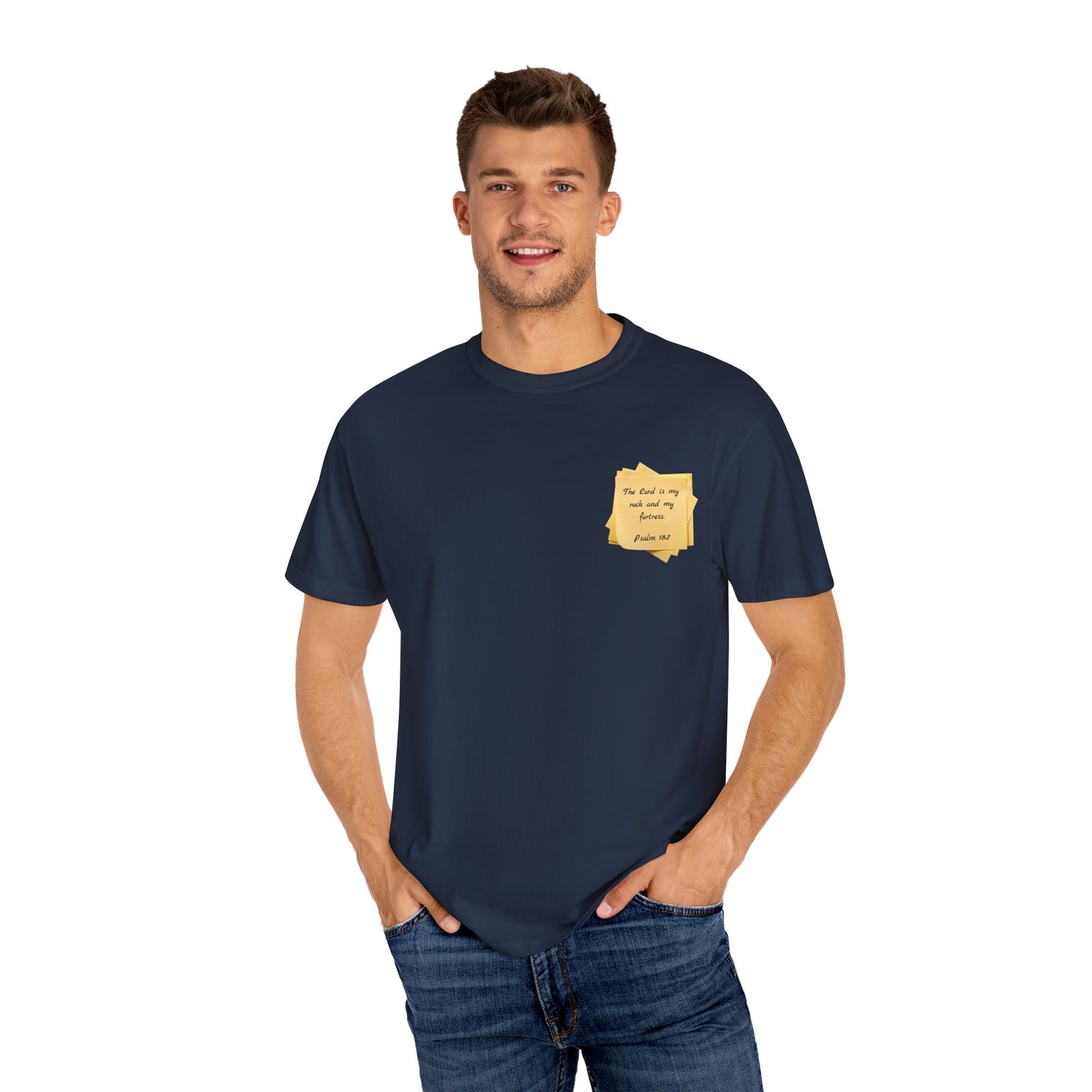 Sticky Note Inspired T-Shirt Psalm 18:2 Unisex Tee