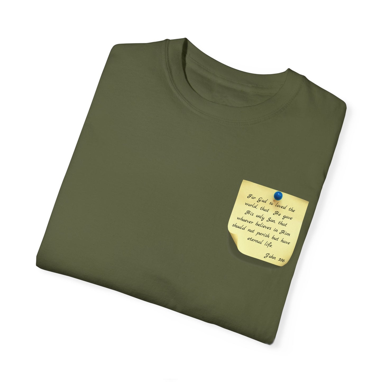 Sticky Note Inspired T-Shirt John 3:16 Unisex Tee