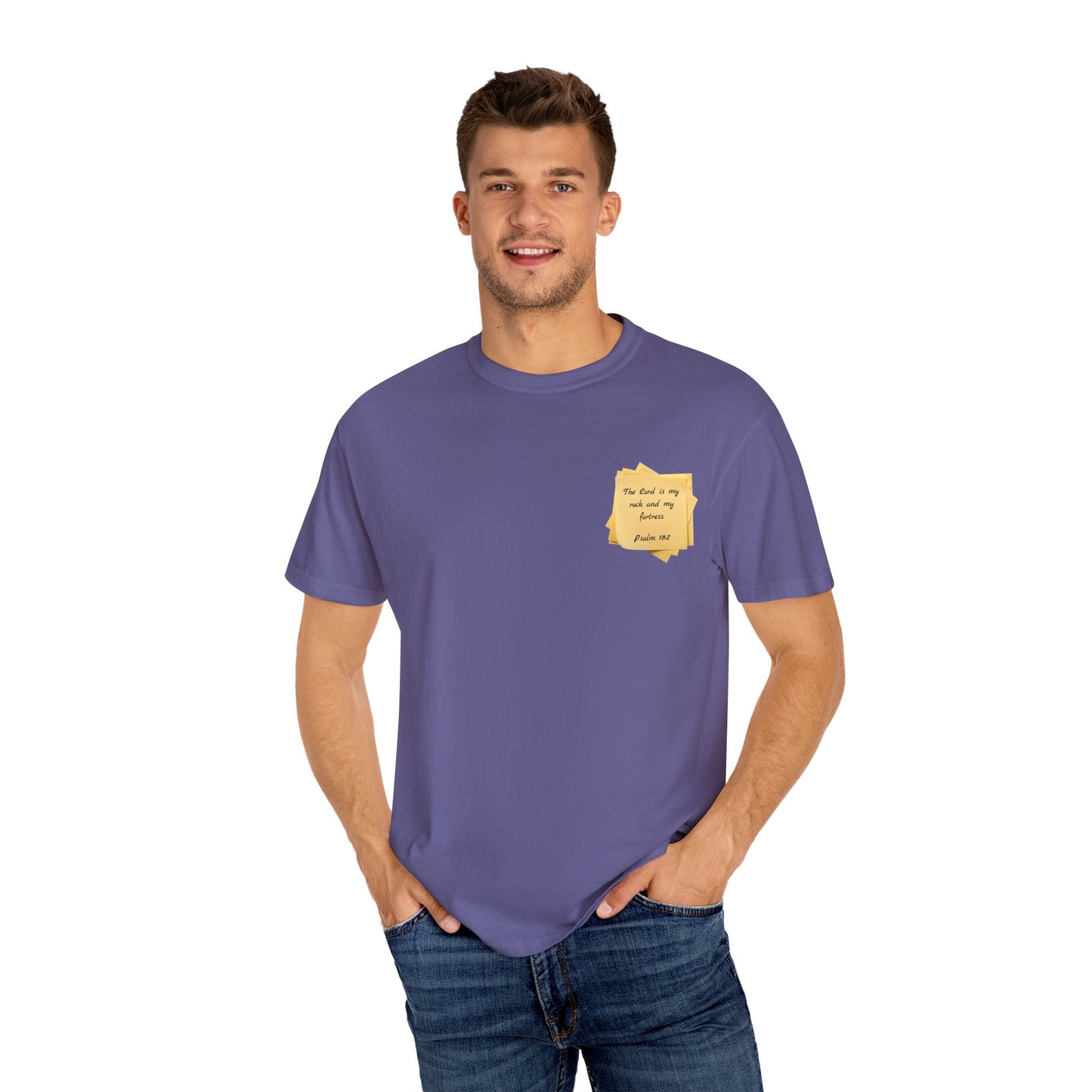 Sticky Note Inspired T-Shirt Psalm 18:2 Unisex Tee