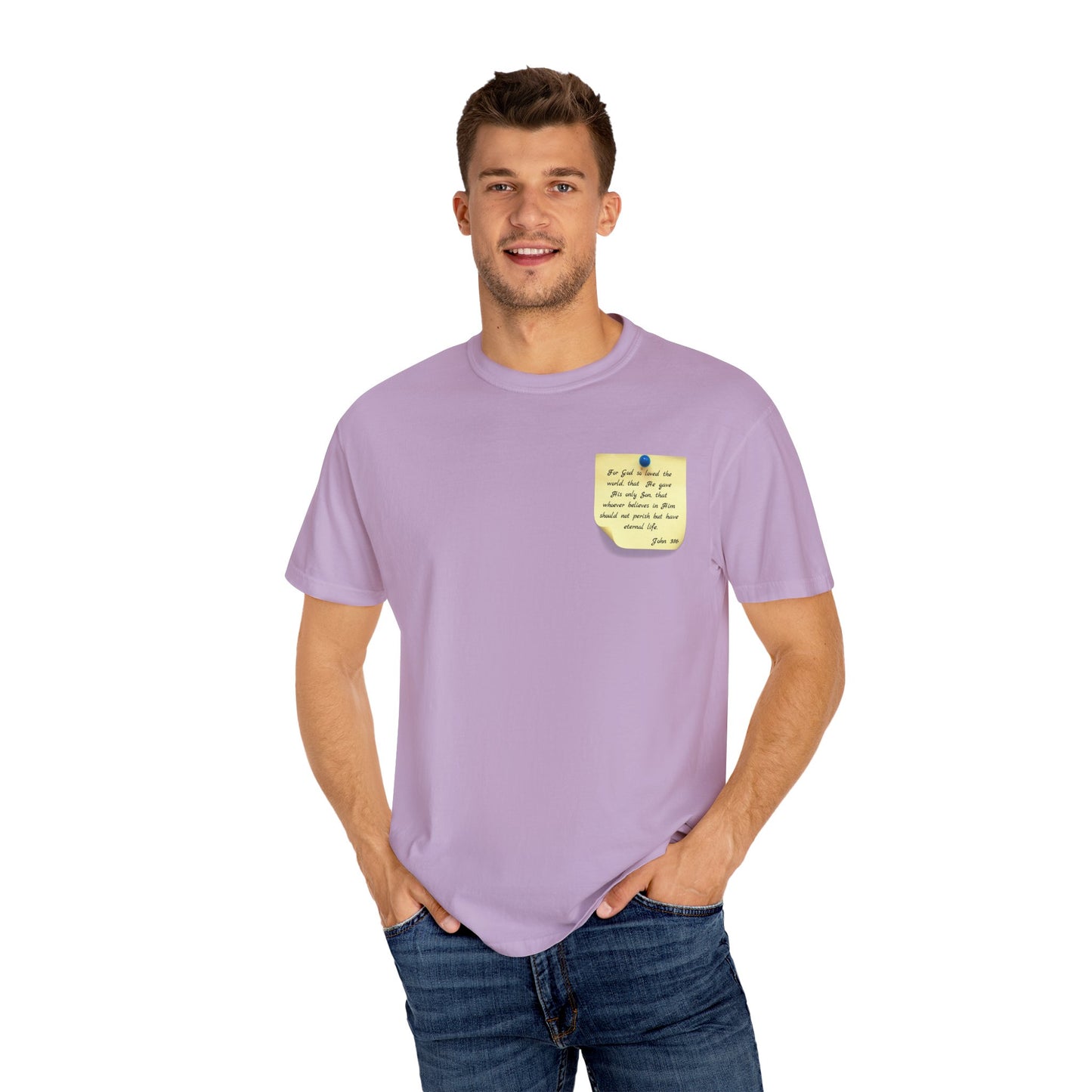 Sticky Note Inspired T-Shirt John 3:16 Unisex Tee