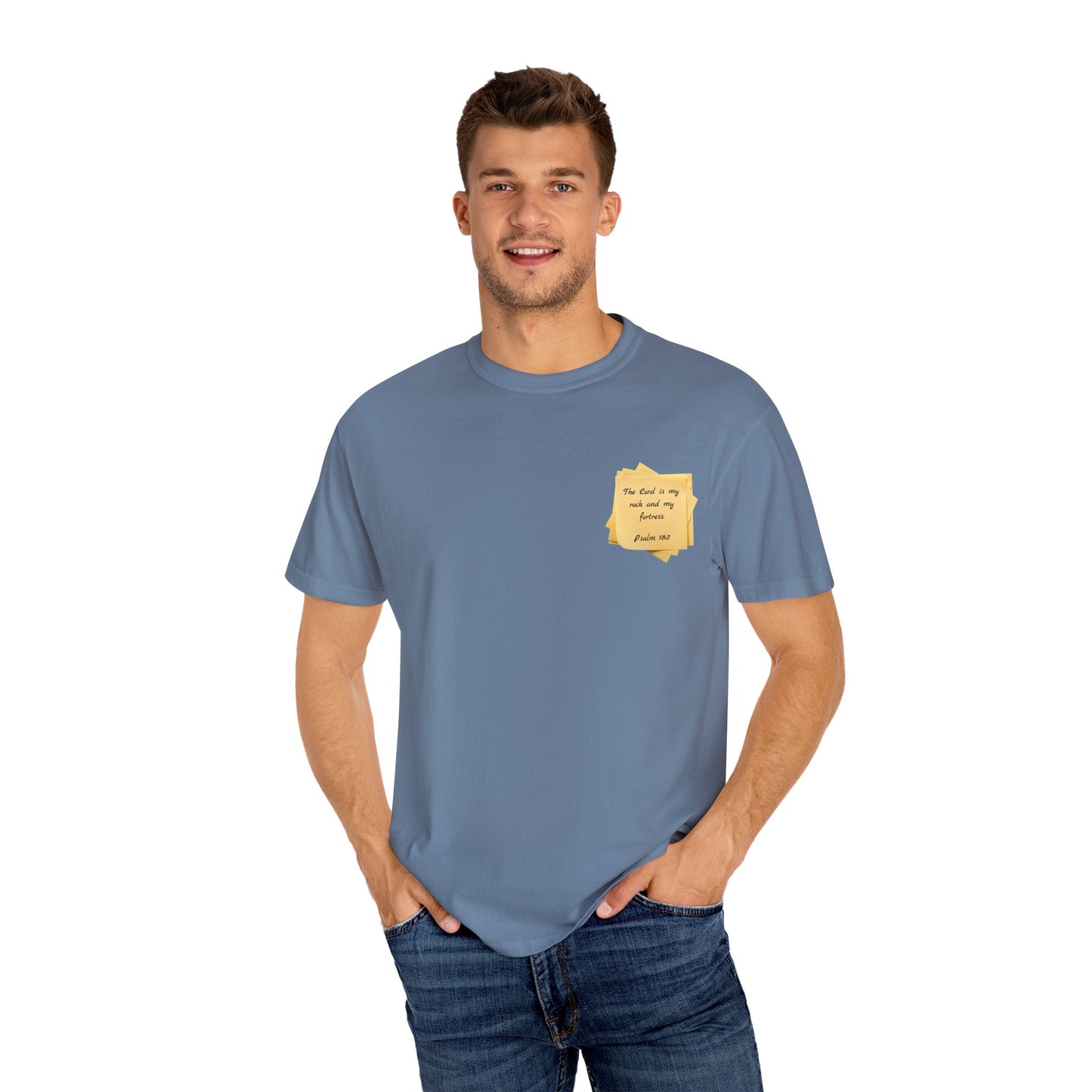 Sticky Note Inspired T-Shirt Psalm 18:2 Unisex Tee